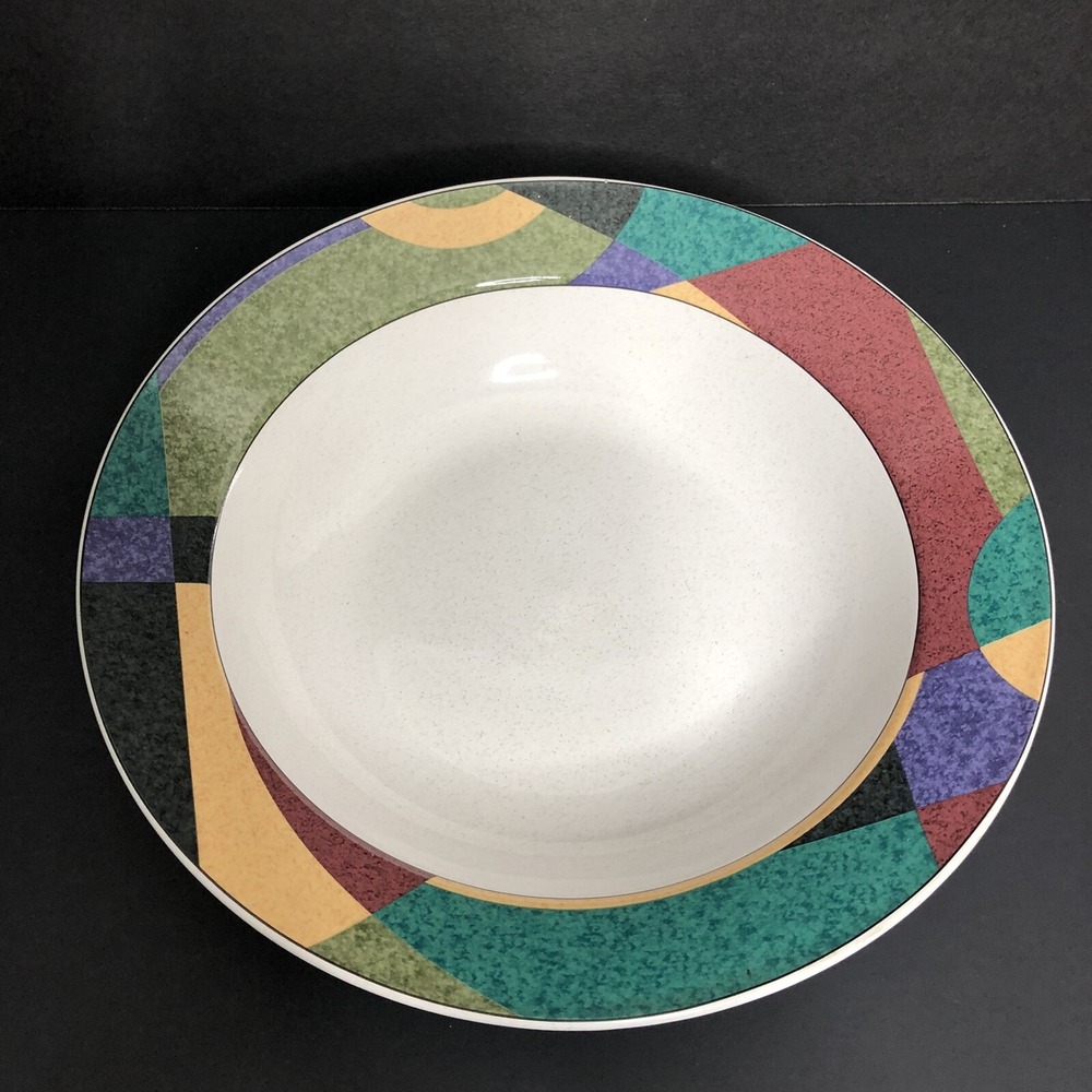 Studio Nova Mikasa Impulse Vegetable Bowl 9" Round Geometric Design Y2262